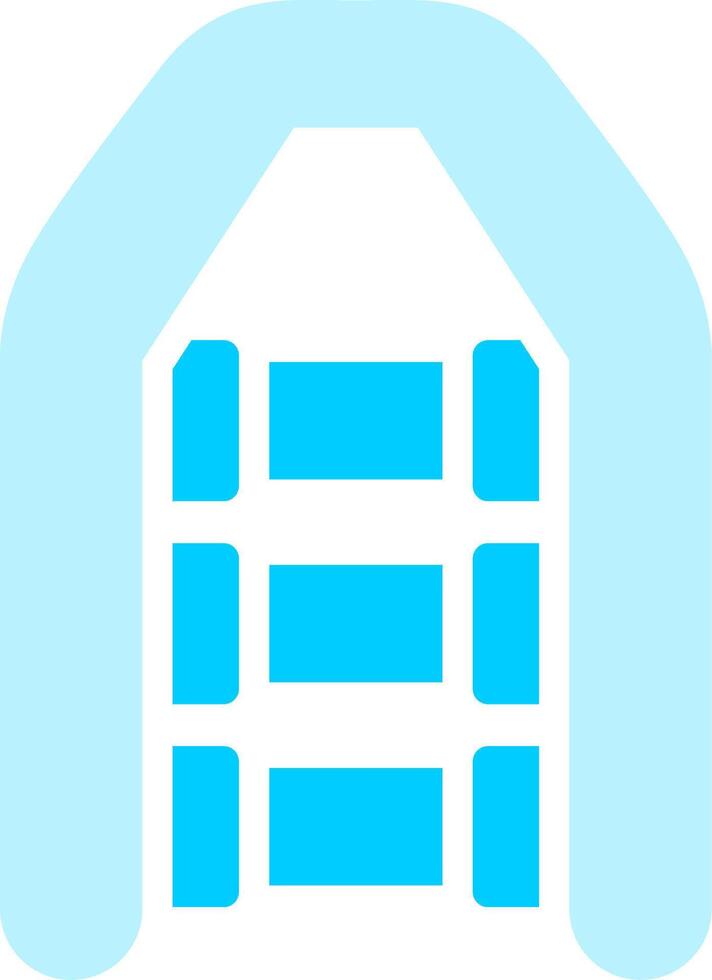 Inflatable Boat Creative Icon Design vector