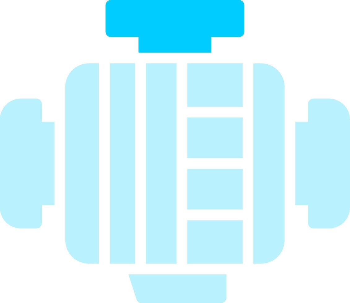 Line two Blue Colour vector