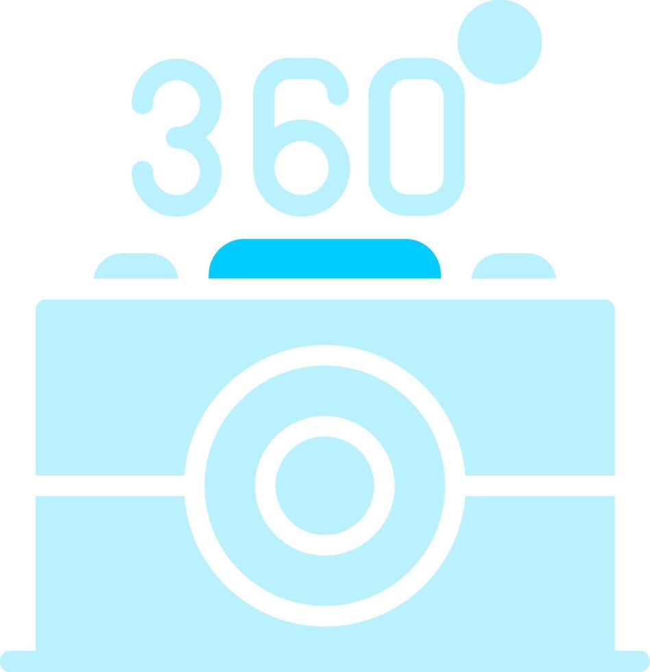 360 Camera Creative Icon Design vector