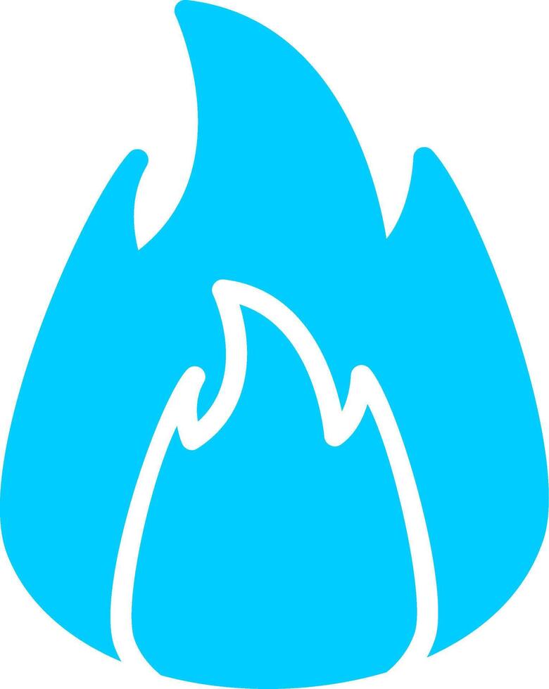 On Fire Creative Icon Design vector