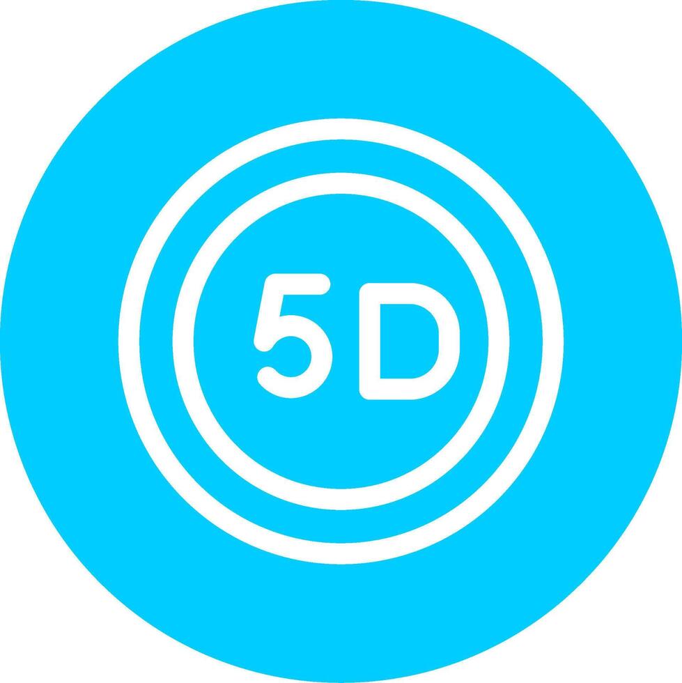 5D Data Storage Creative Icon Design vector