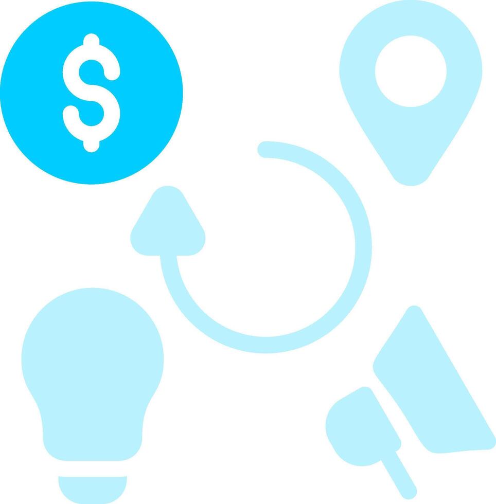 Line two Blue Colour vector