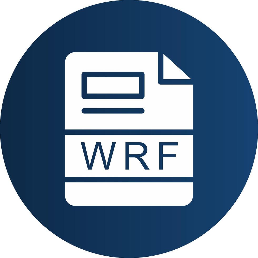 WRF Creative Icon Design vector