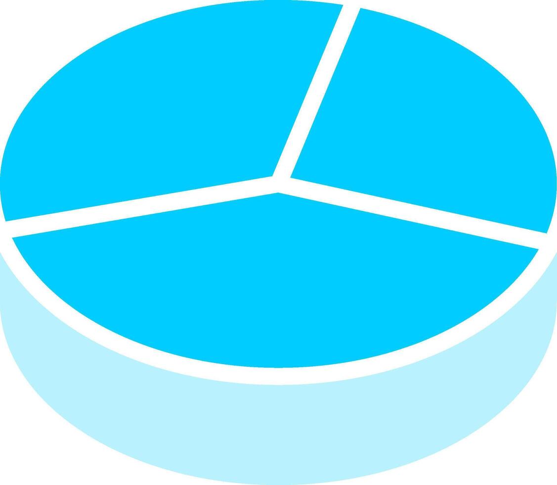 3D Pie Creative Icon Design vector