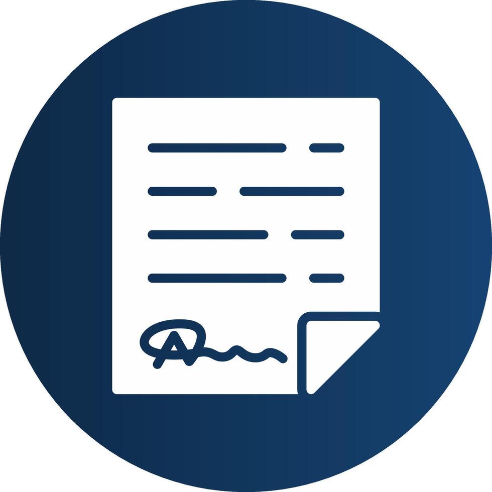 Glyph  blue Circle  Gradient vector