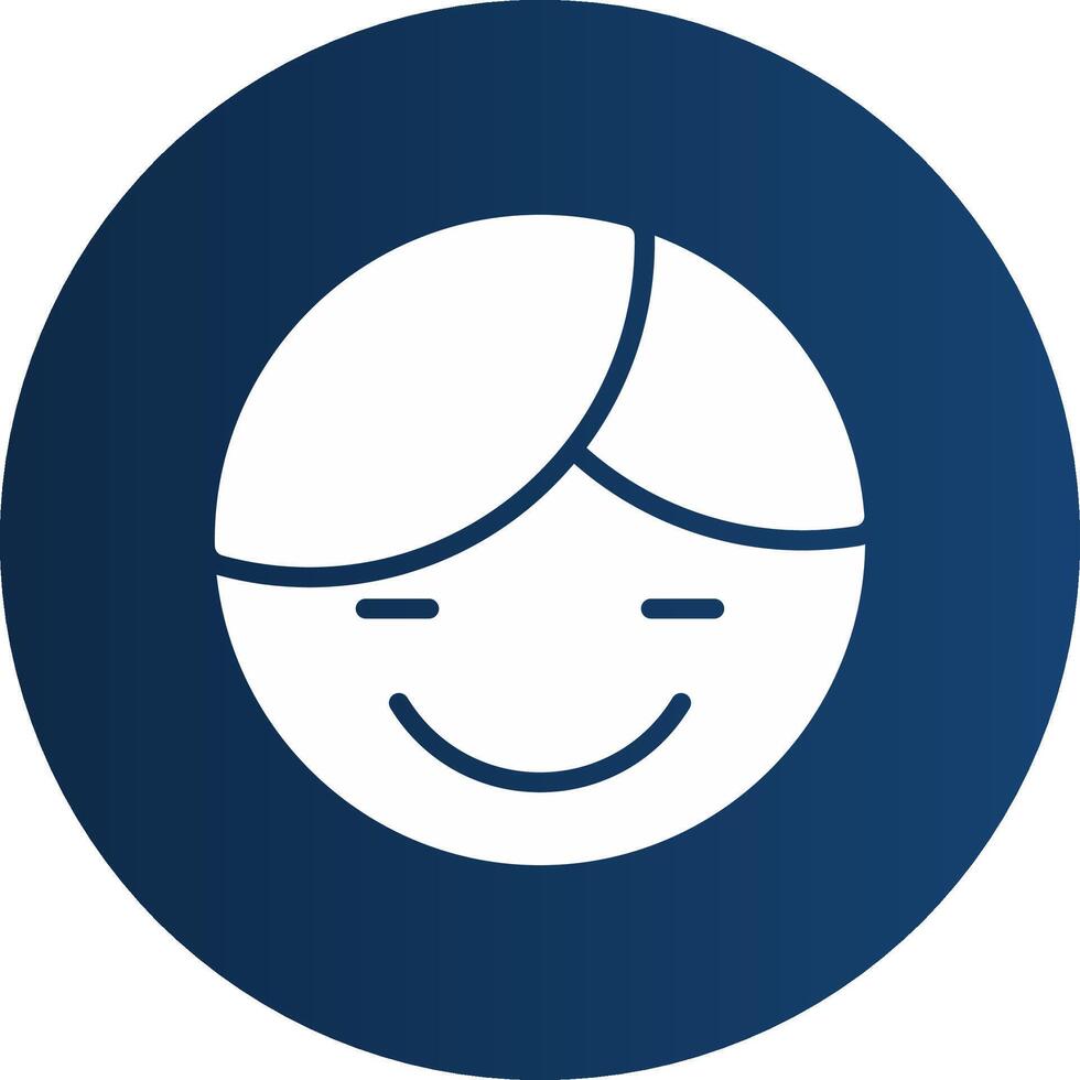Glyph  blue Circle  Gradient vector