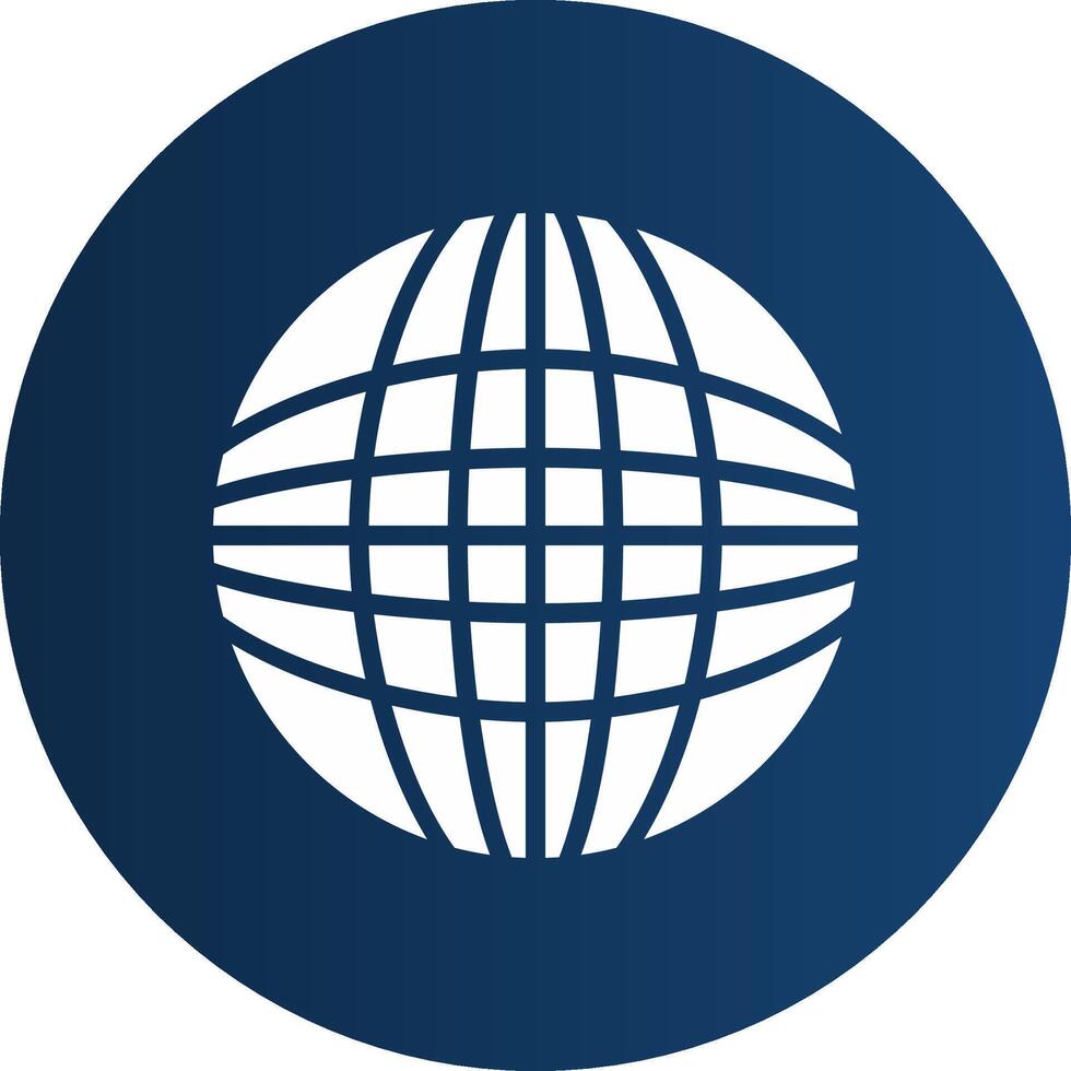 Glyph  blue Circle  Gradient vector