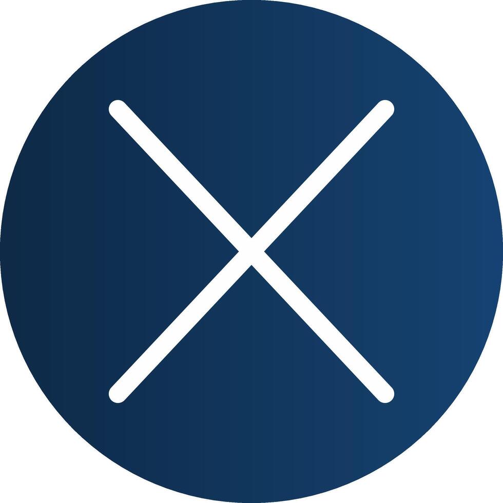 Glyph  blue Circle  Gradient vector