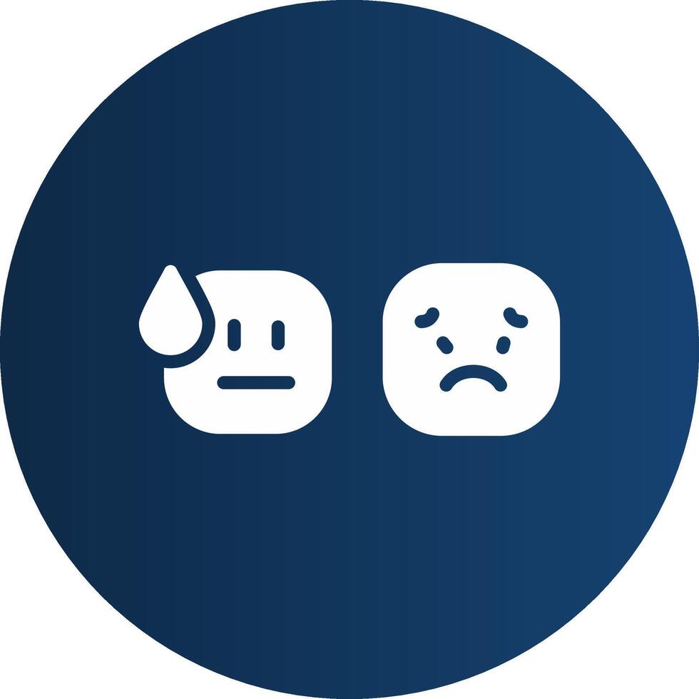Glyph  blue Circle  Gradient vector