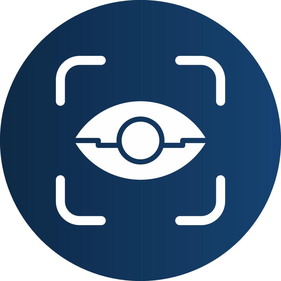 Glyph  blue Circle  Gradient vector