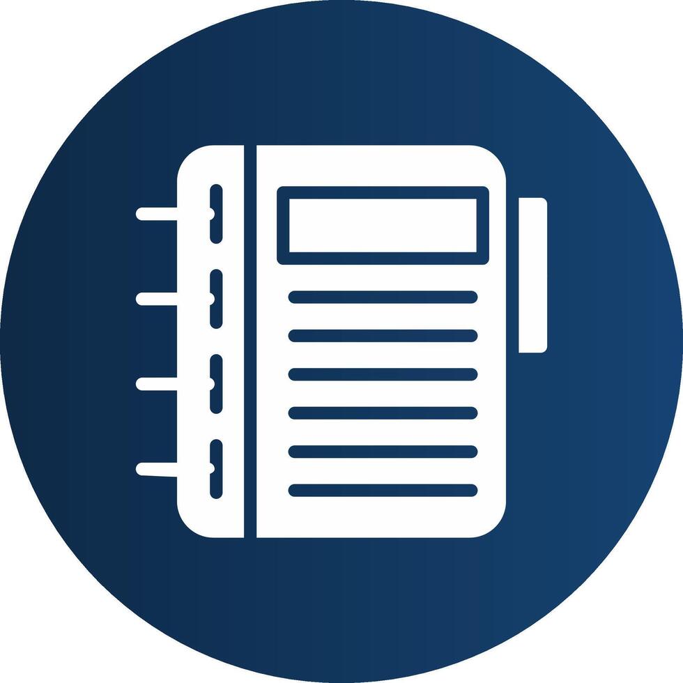Glyph  blue Circle  Gradient vector