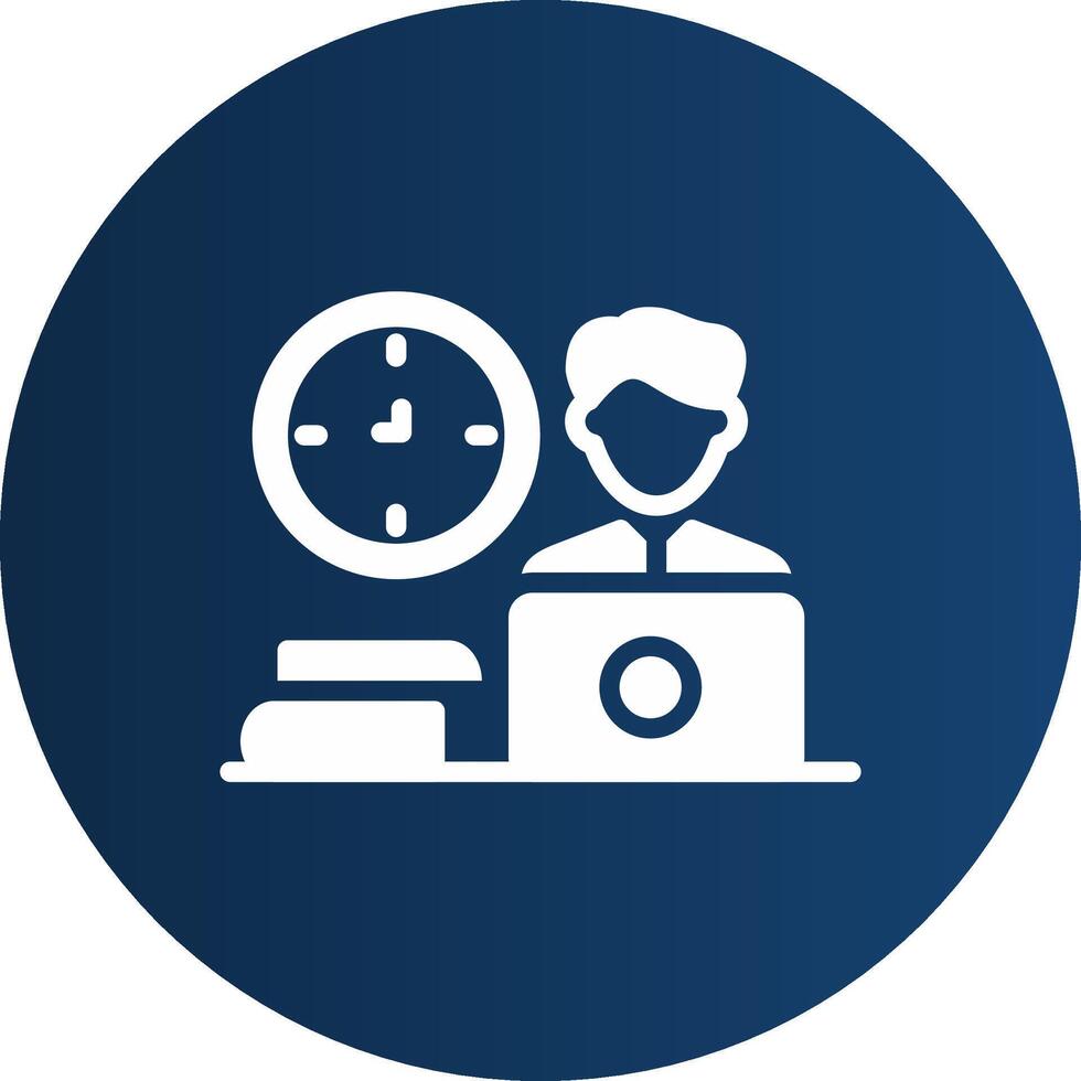 Glyph  blue Circle  Gradient vector