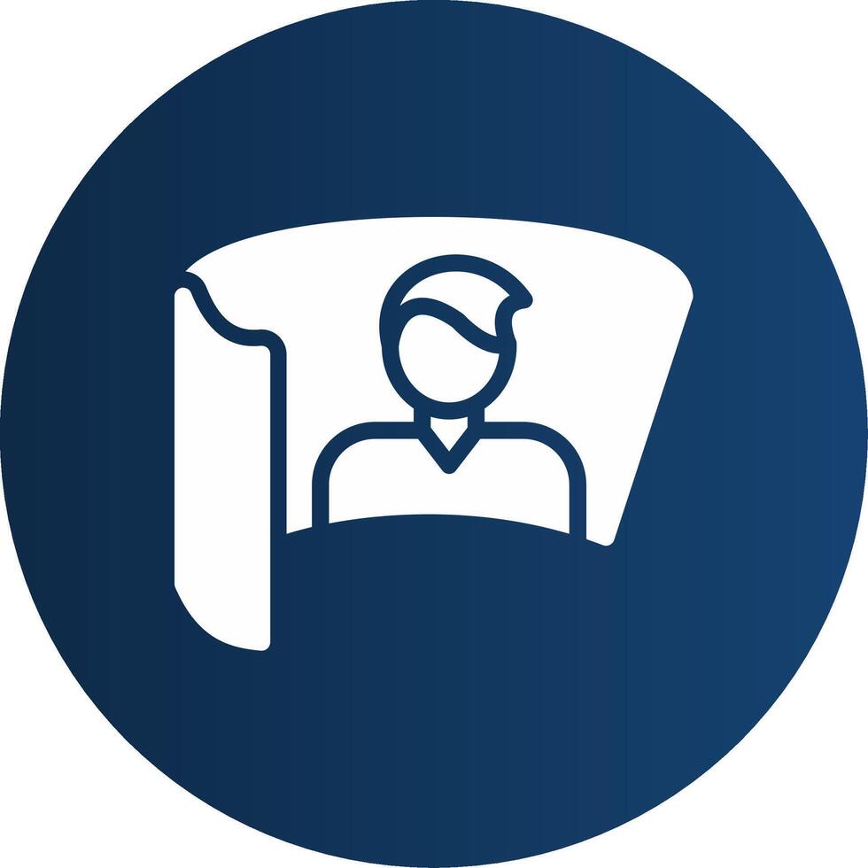 Glyph  blue Circle  Gradient vector
