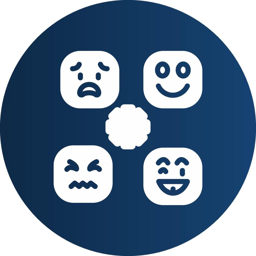 Glyph  blue Circle  Gradient vector