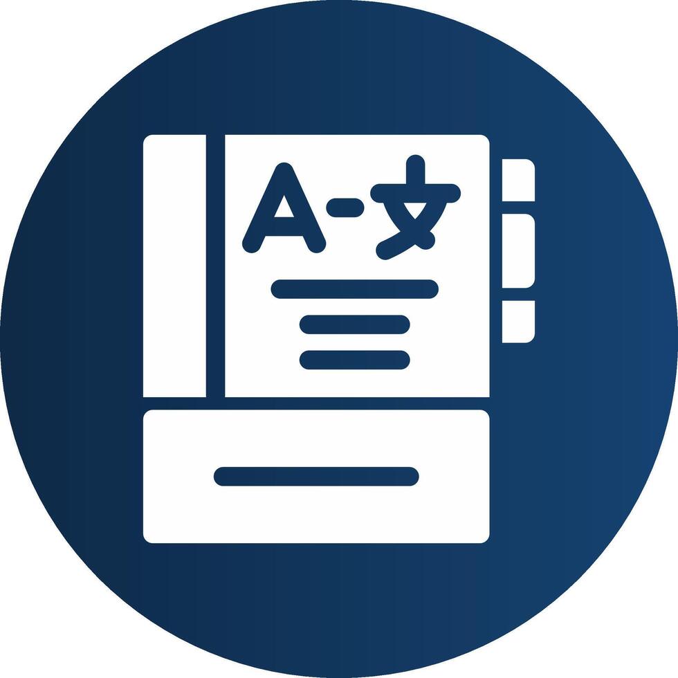 Glyph  blue Circle  Gradient vector