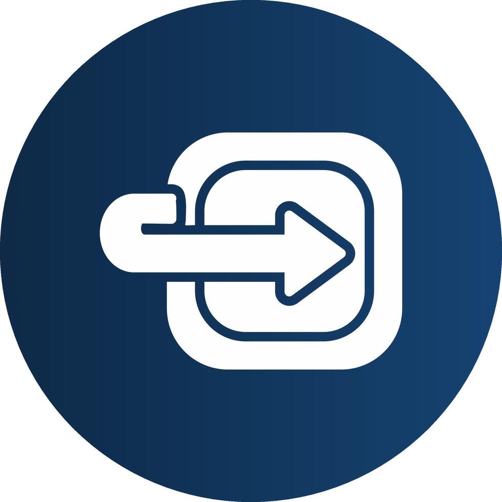 Glyph  blue Circle  Gradient vector
