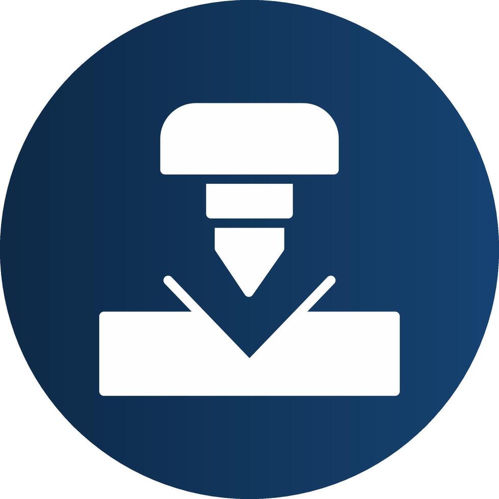 Glyph  blue Circle  Gradient vector