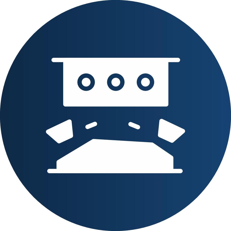 Glyph  blue Circle  Gradient vector