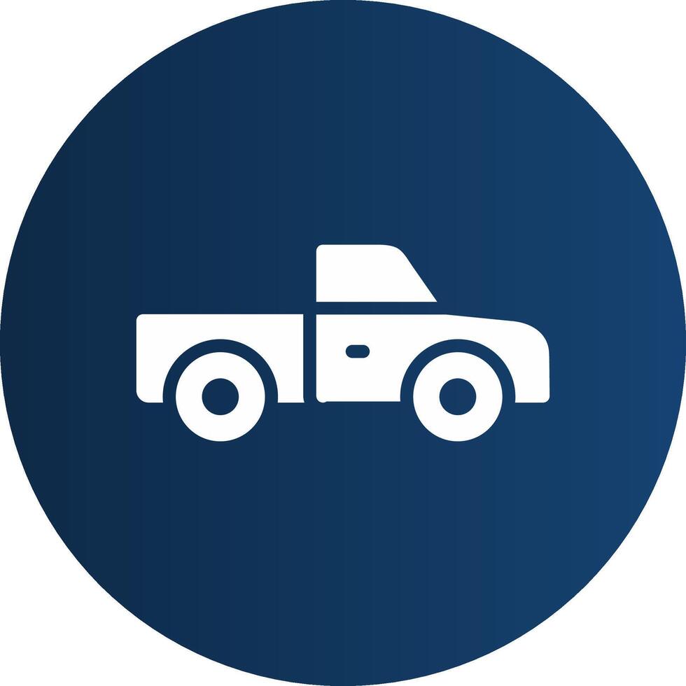 Pickup Truck Creative Icon Design vector