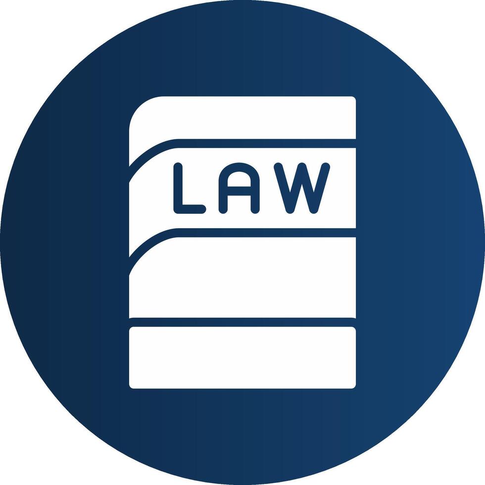 Law Book Creative Icon Design vector