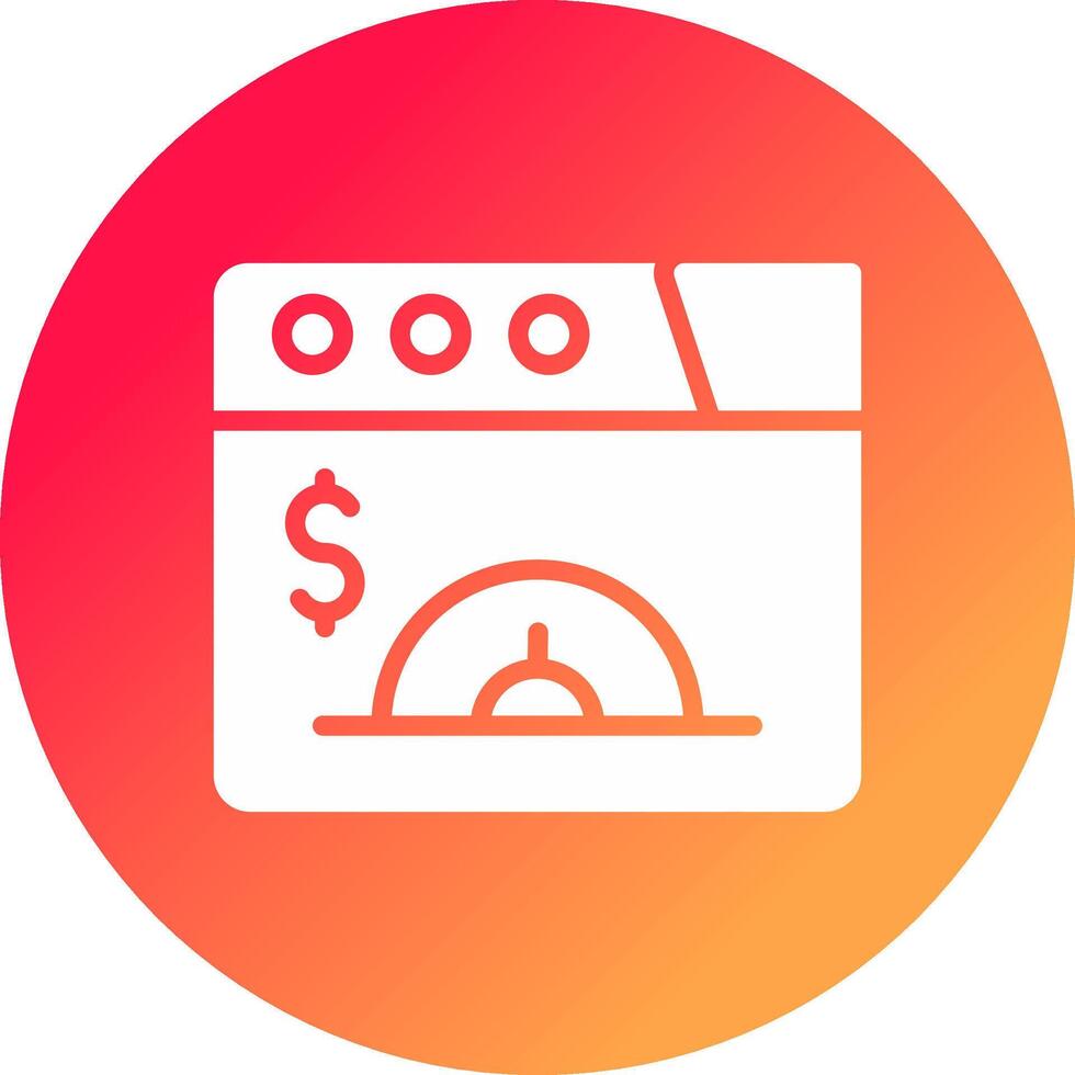 Glyph  blue Circle  Gradient vector