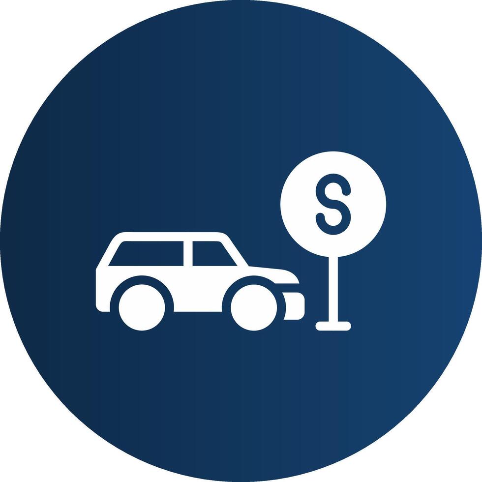 Taxi Stop Creative Icon Design vector