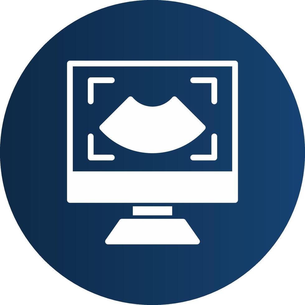 Glyph  blue Circle  Gradient vector