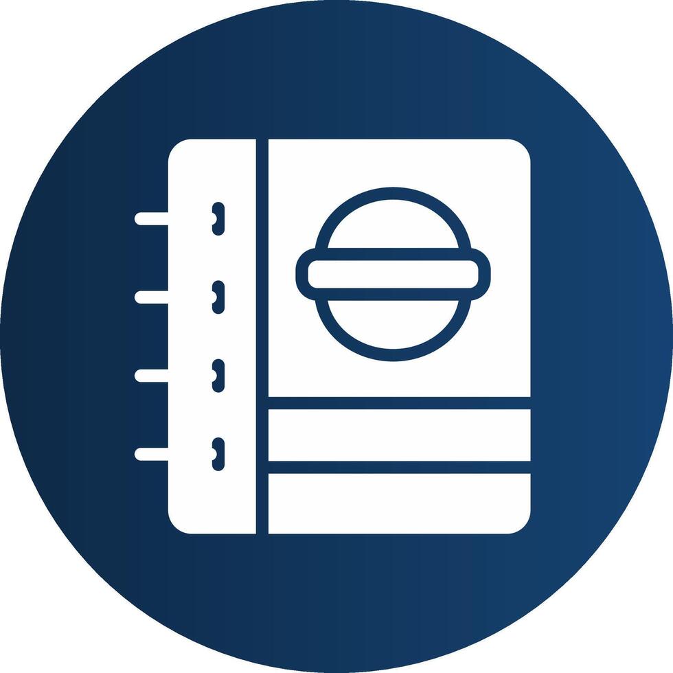 Glyph  blue Circle  Gradient vector
