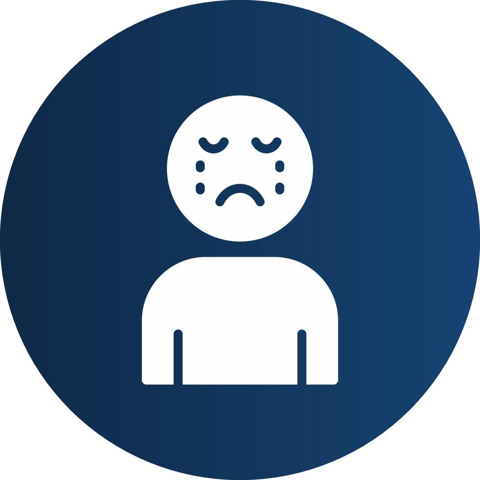 Glyph  blue Circle  Gradient vector