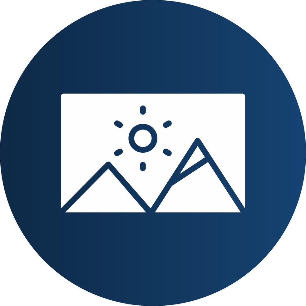 Glyph  blue Circle  Gradient vector