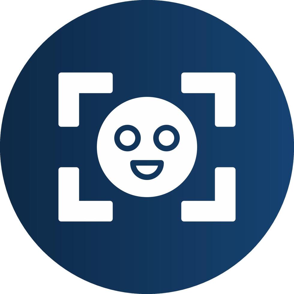 Face Detection Creative Icon Design vector