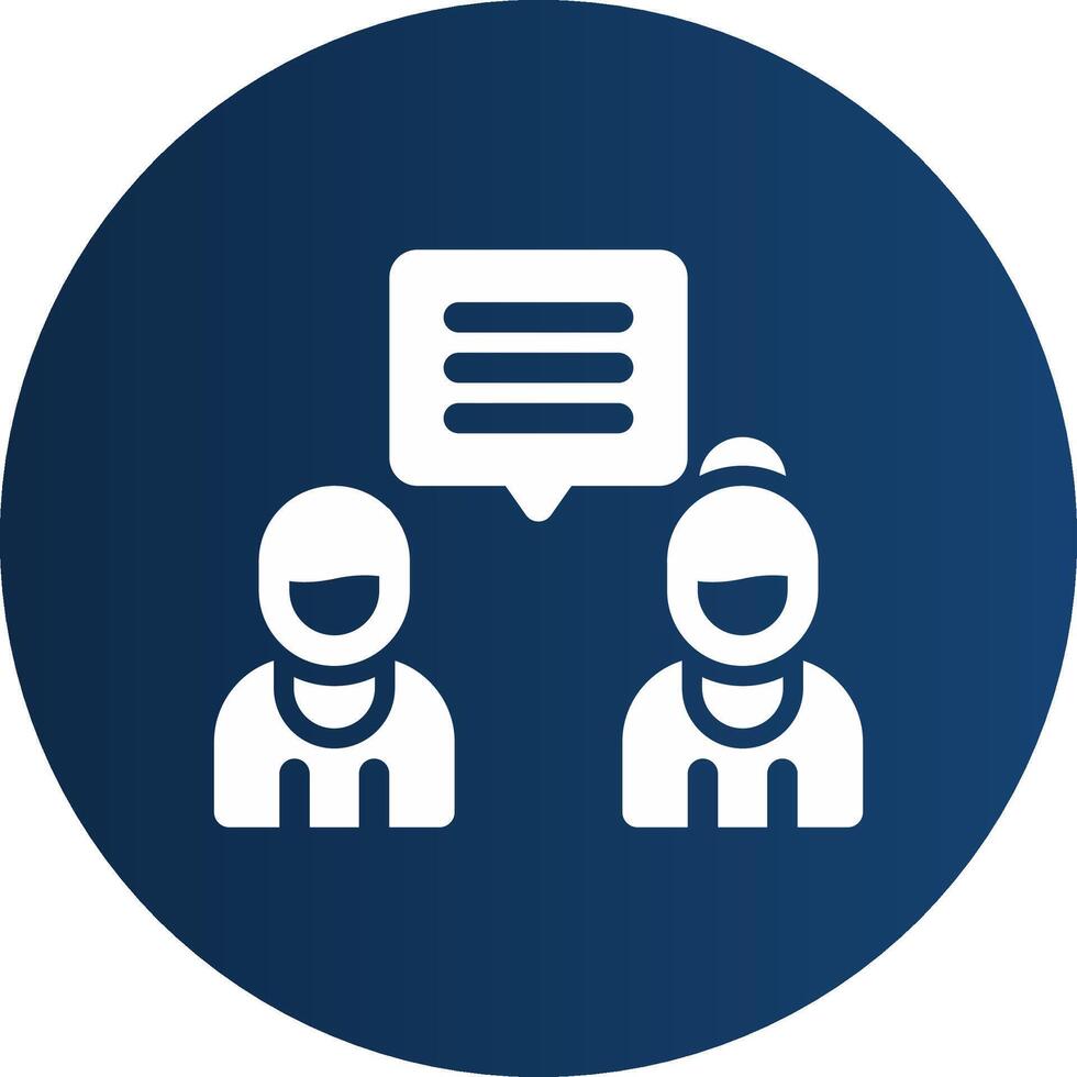 Discuss Creative Icon Design vector