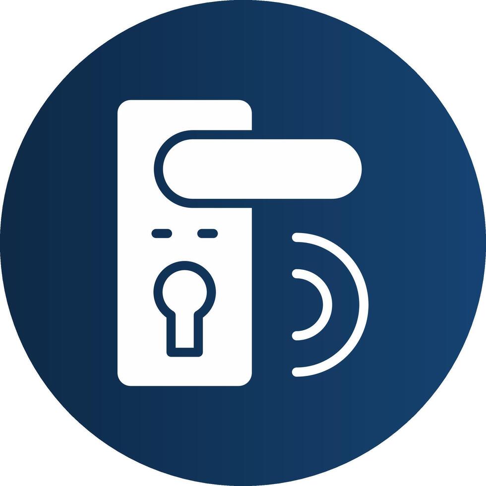 Door Lock Creative Icon Design vector