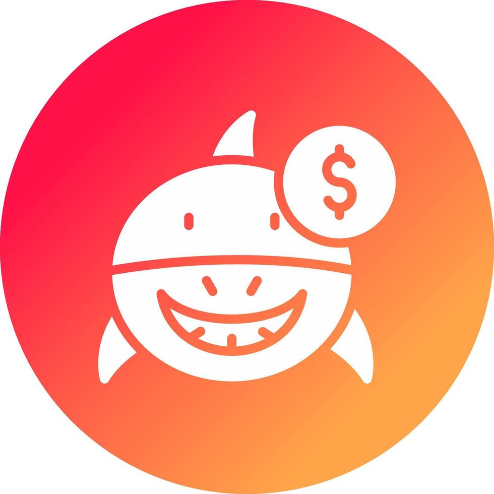 Loan Shark Creative Icon Design vector