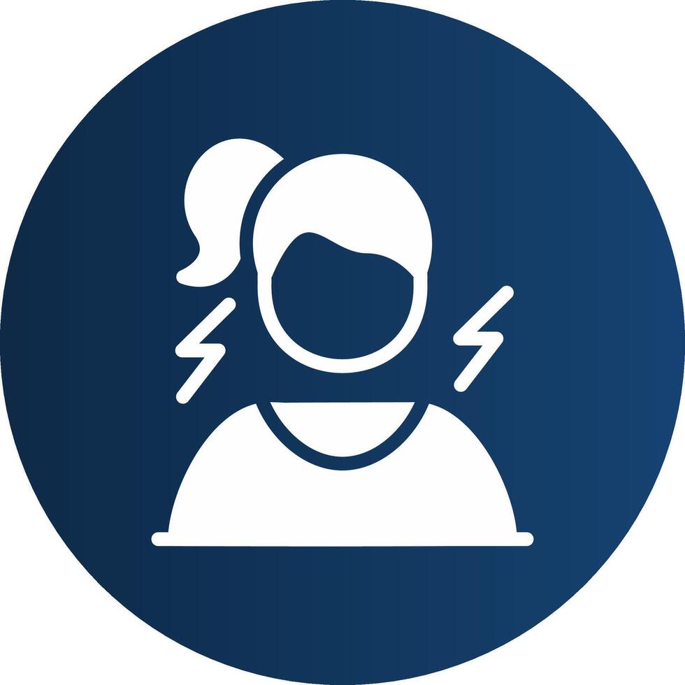 Frustrated Creative Icon Design vector