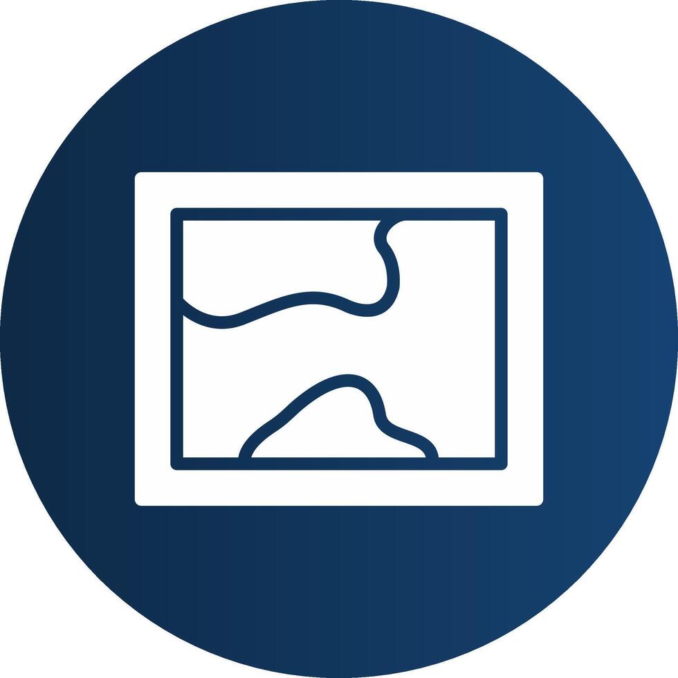 Glyph  blue Circle  Gradient vector