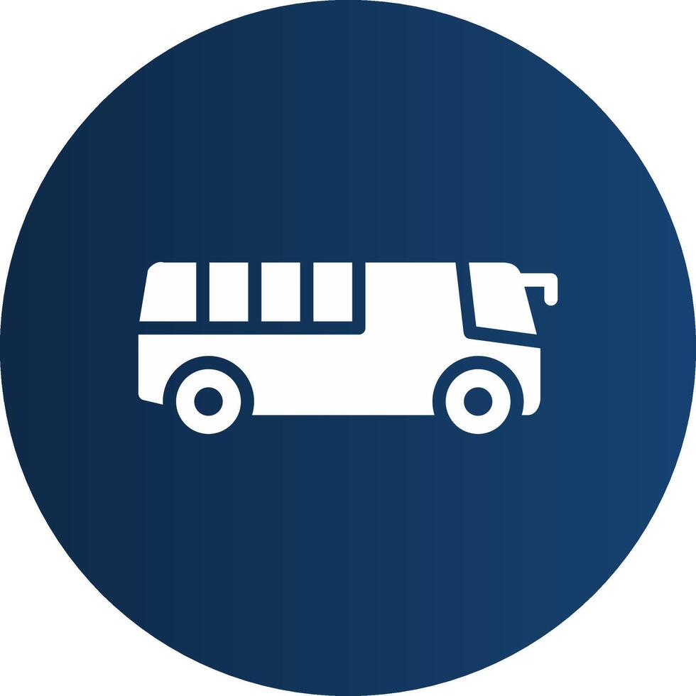 Bus Creative Icon Design vector