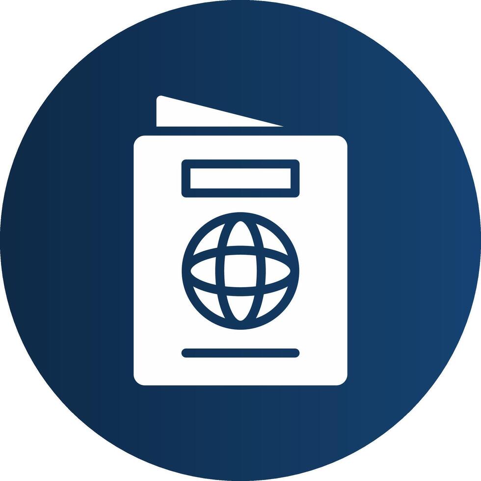 Glyph  blue Circle  Gradient vector