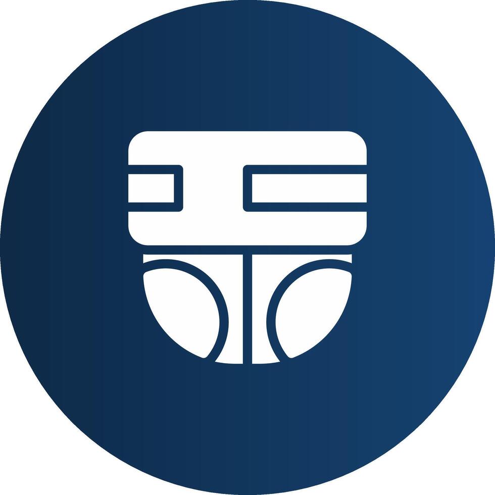 Glyph  blue Circle  Gradient vector