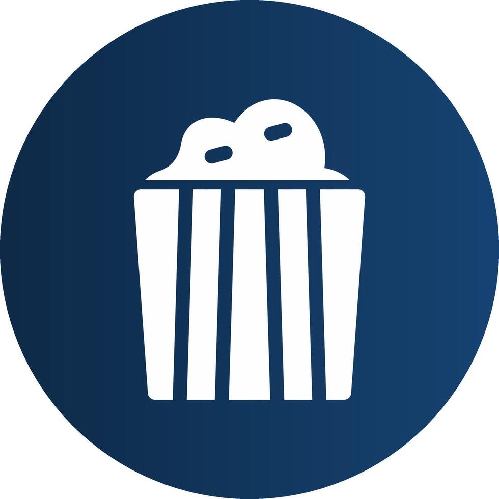 Popcorn Creative Icon Design vector