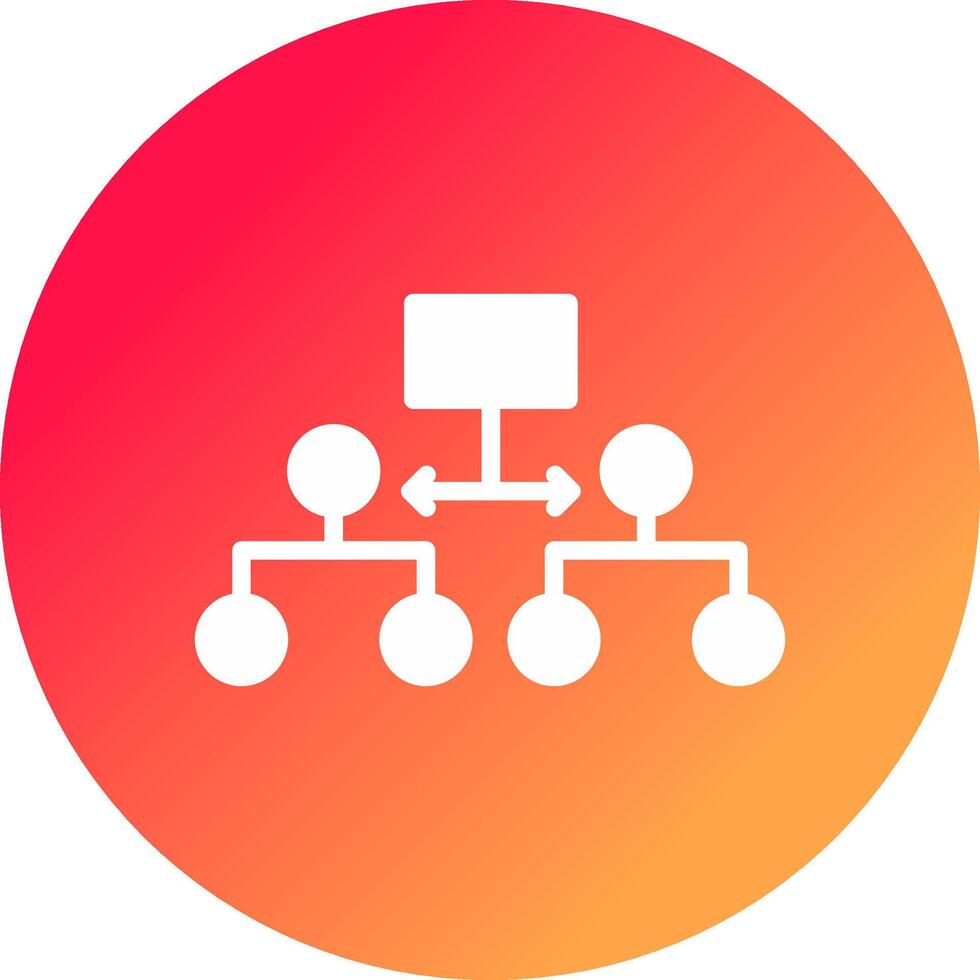 Labeled Hierarchy Creative Icon Design vector