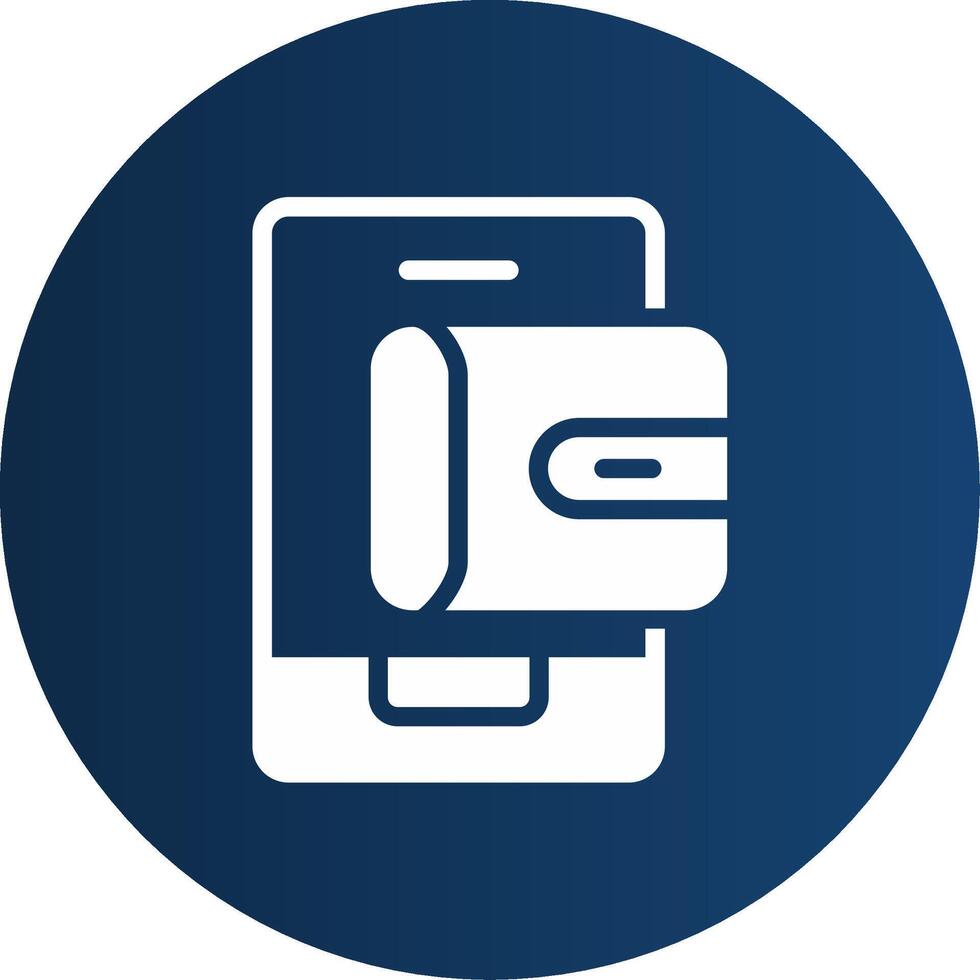 Mobile Wallet Creative Icon Design vector