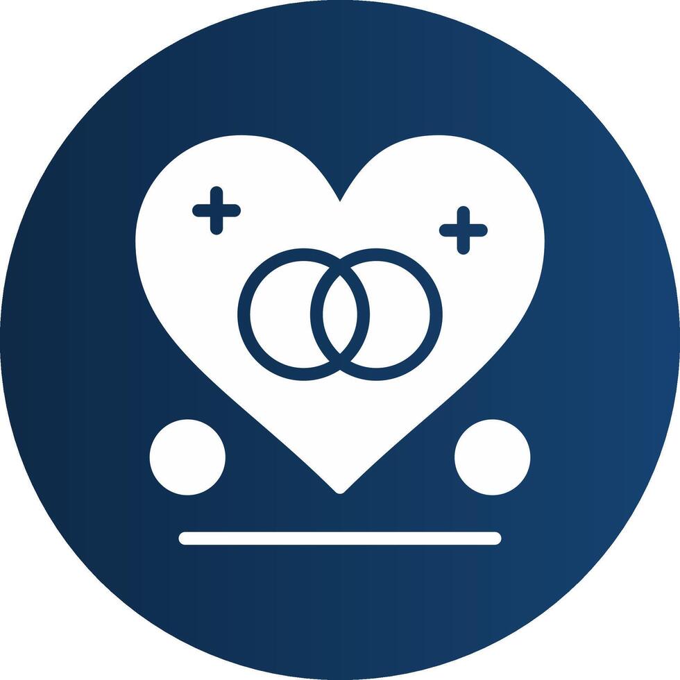 Glyph  blue Circle  Gradient vector
