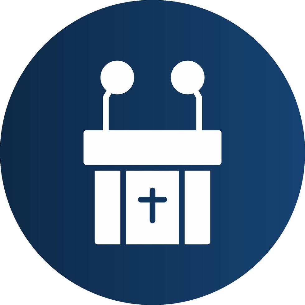 Pulpit Creative Icon Design vector