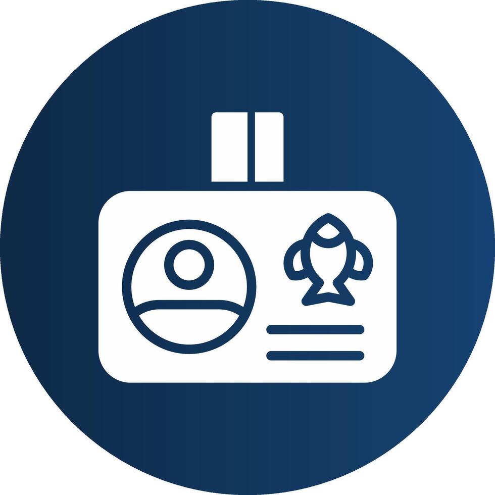 Fishing License Creative Icon Design vector