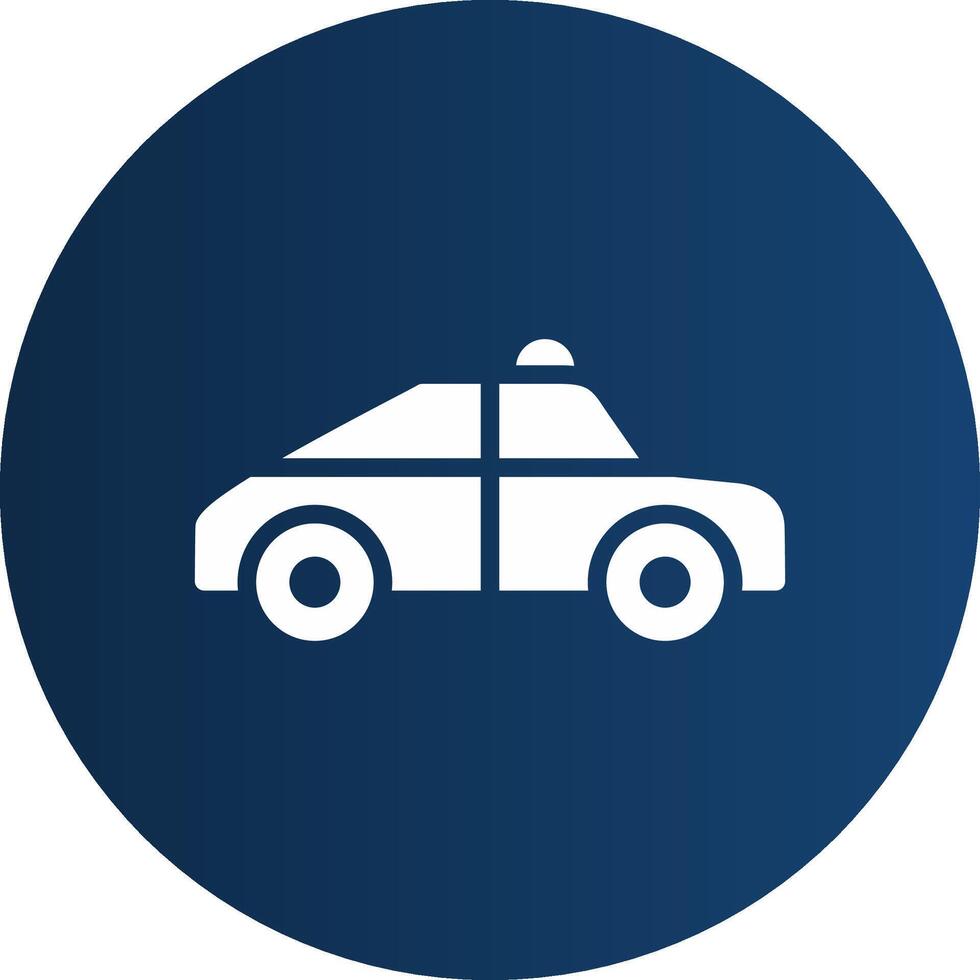 Police Car Creative Icon Design vector