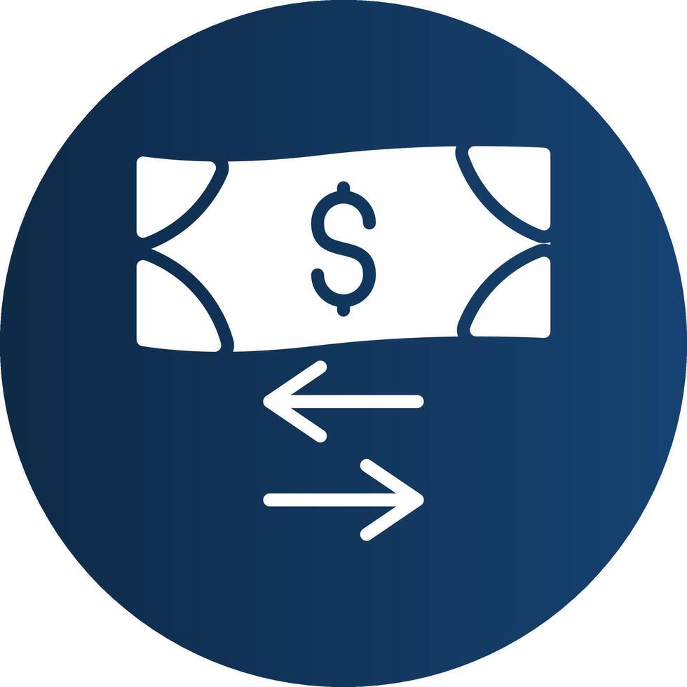 Glyph  blue Circle  Gradient vector