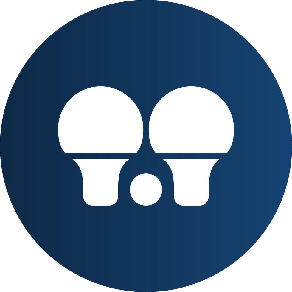 diseño de icono creativo de ping pong vector