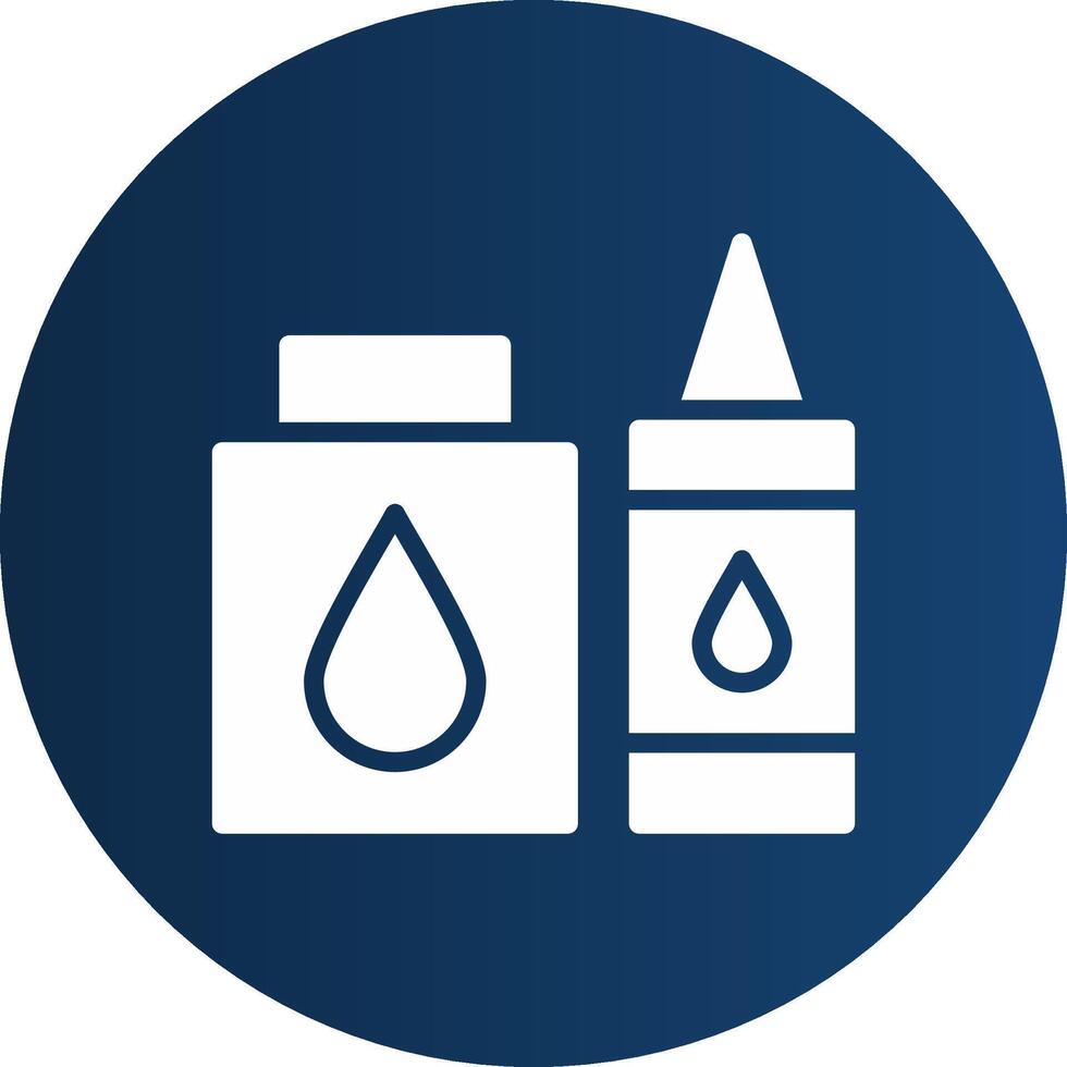 Glyph  blue Circle  Gradient vector