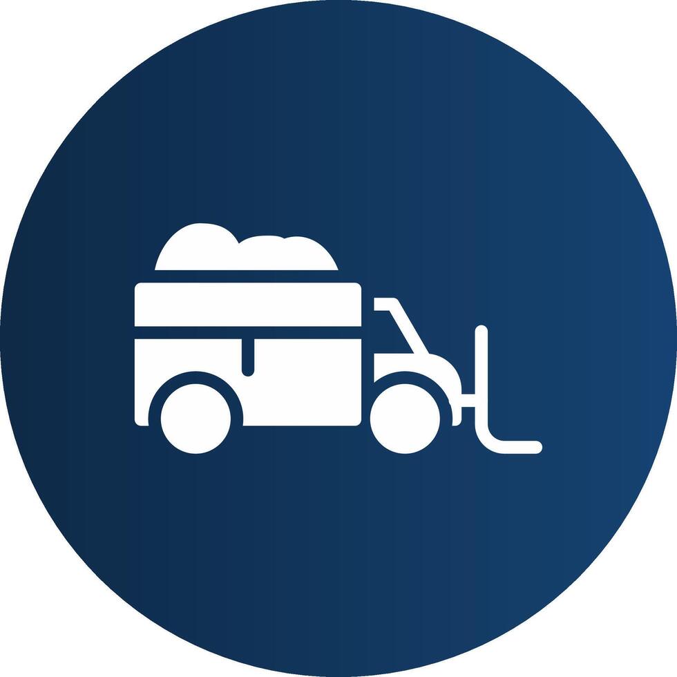 Snowplow Creative Icon Design vector